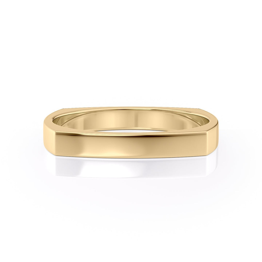 The Leo Wedding band #material_gold