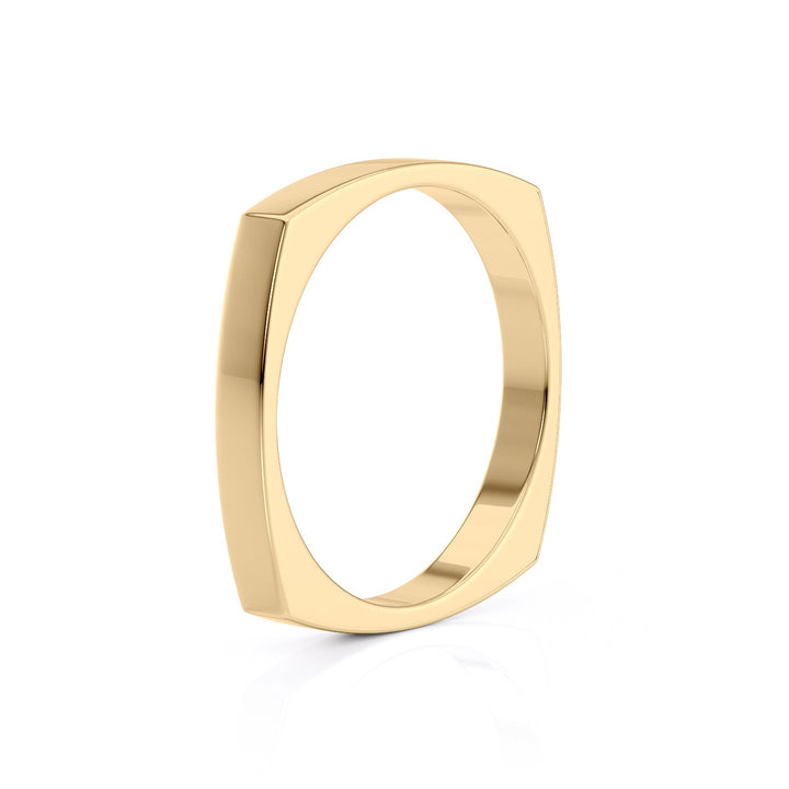 The Leo Wedding band #material_gold