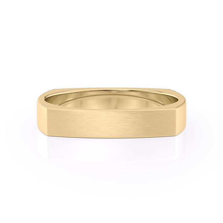 The Leo Wedding band #material_gold