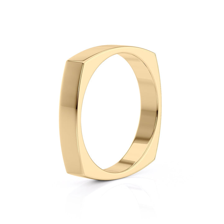 The Leo Wedding band #material_gold