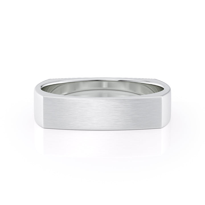 The Leo Wedding band #material_white