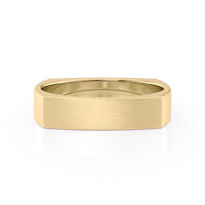 The Leo Wedding band #material_gold