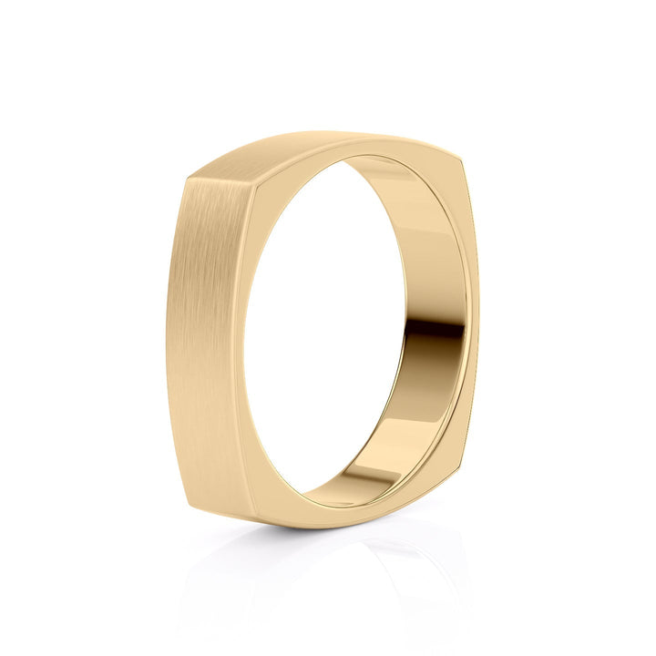 The Leo Wedding band #material_gold
