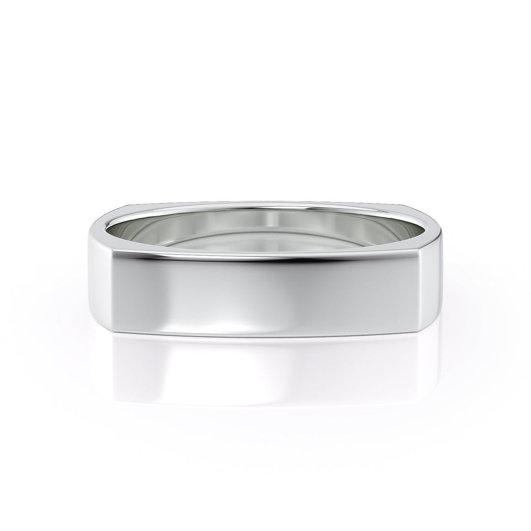 The Leo Wedding band #material_white