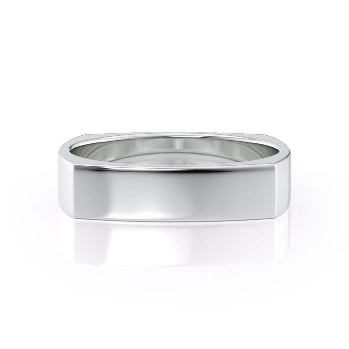 The Leo Wedding band #material_white