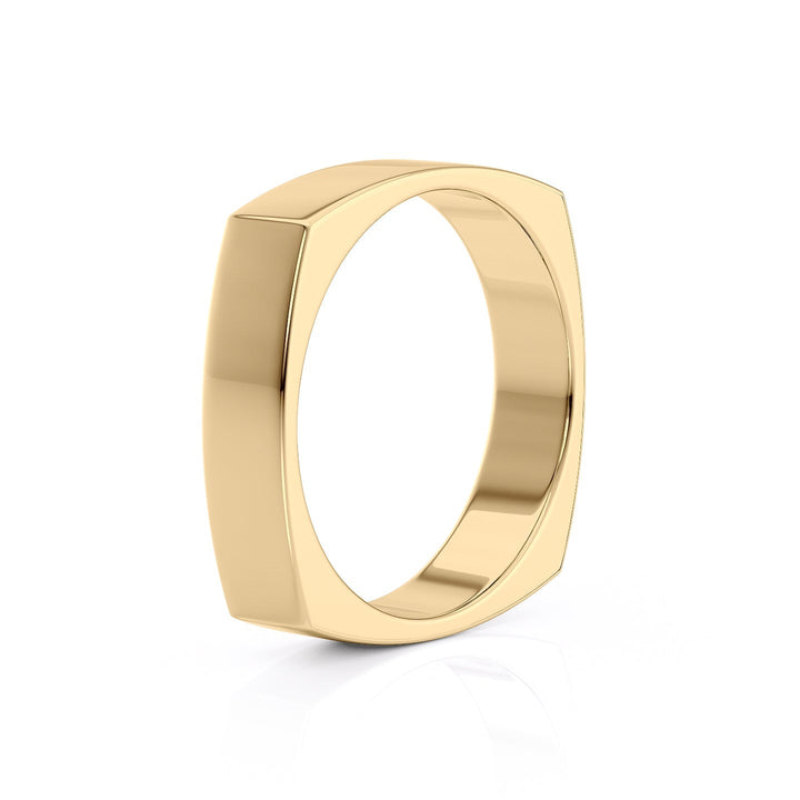 The Leo Wedding band #material_gold