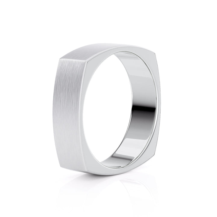 The Leo Wedding band #material_white