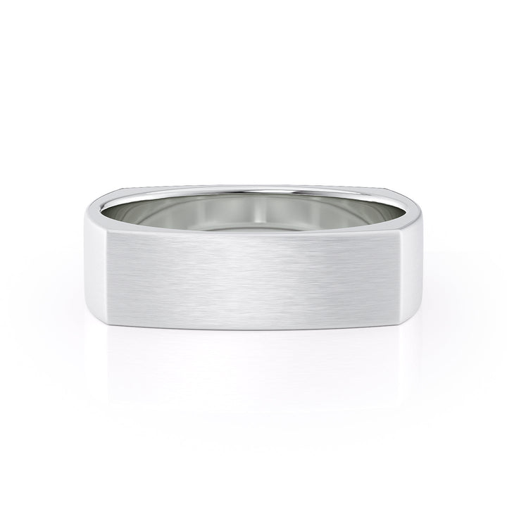 The Leo Wedding band #material_white