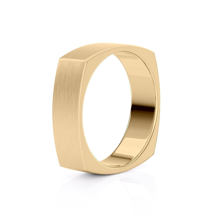 The Leo Wedding band #material_gold