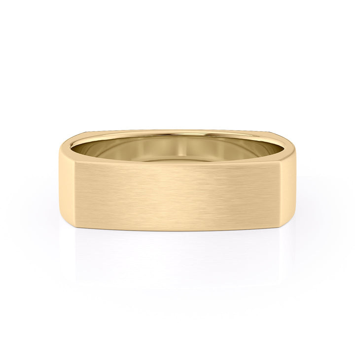 The Leo Wedding band #material_gold