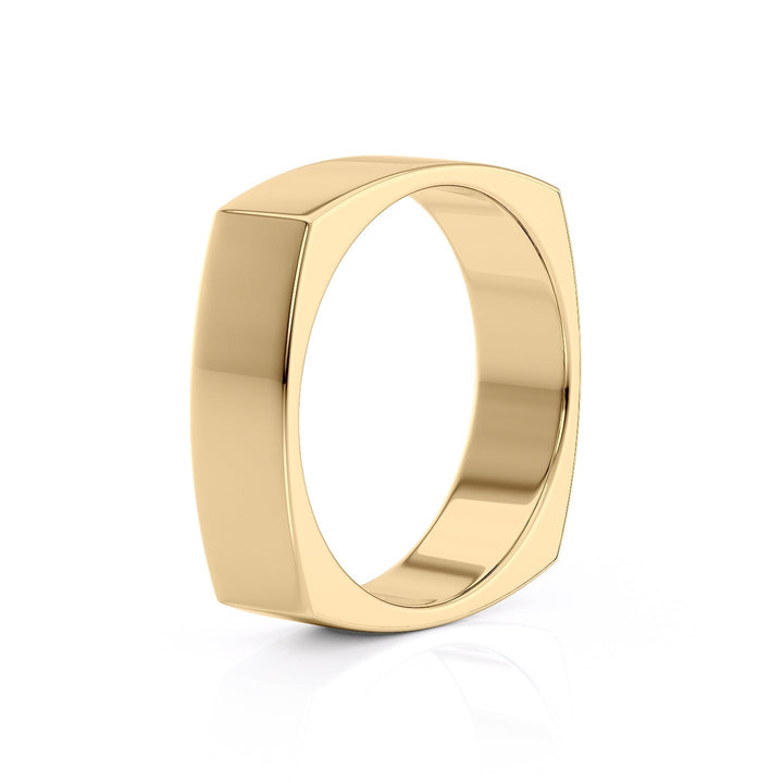 The Leo Wedding band #material_gold