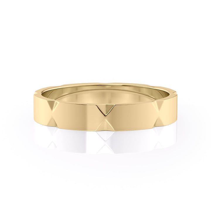The Nash Wedding band #material_gold