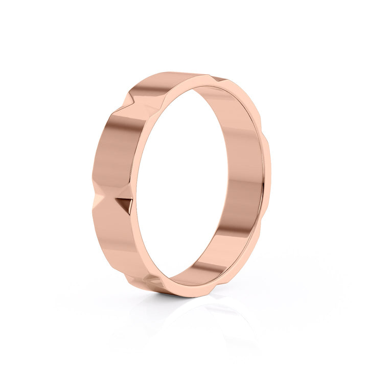 The Nash Wedding band #material_rose