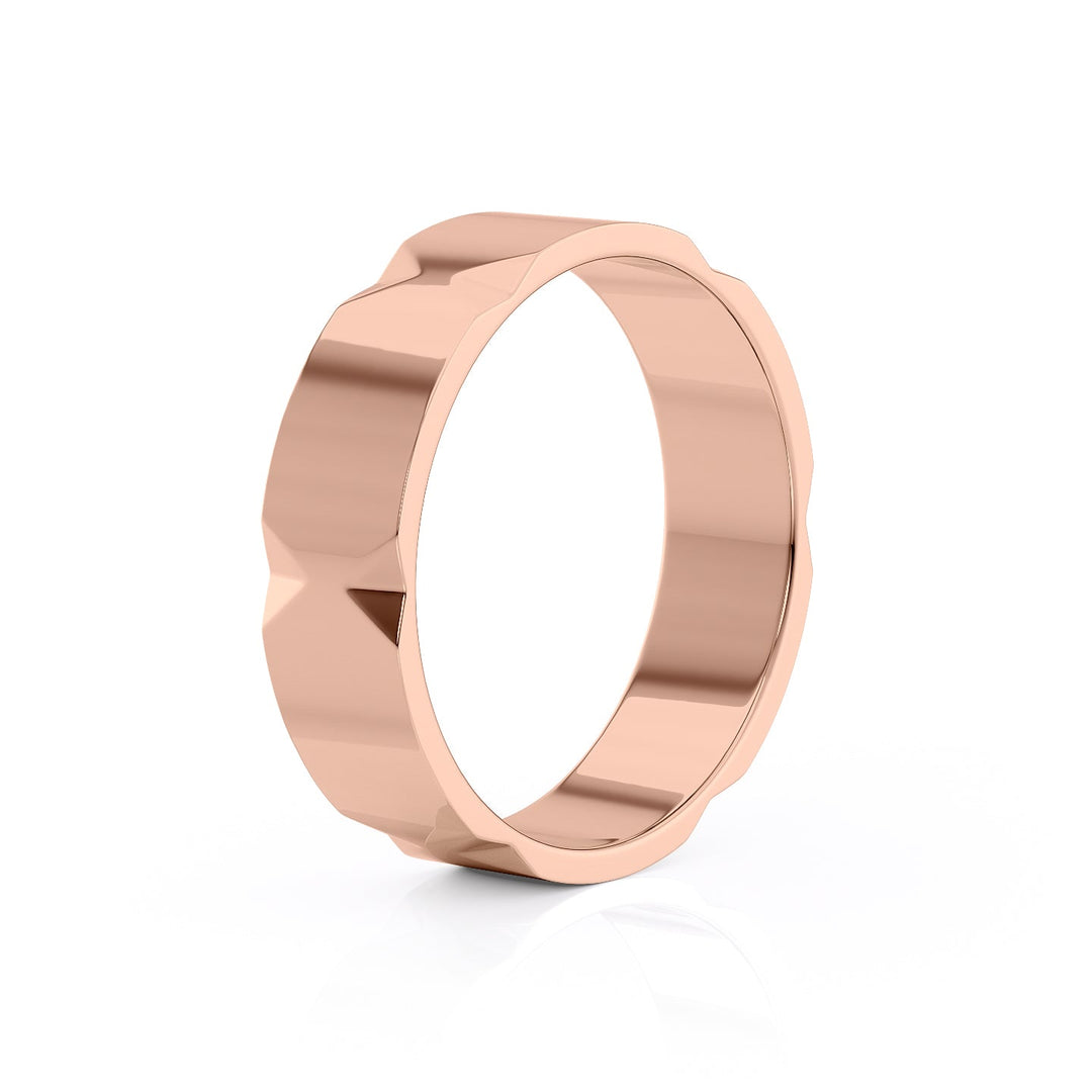 The Nash Wedding band #material_rose