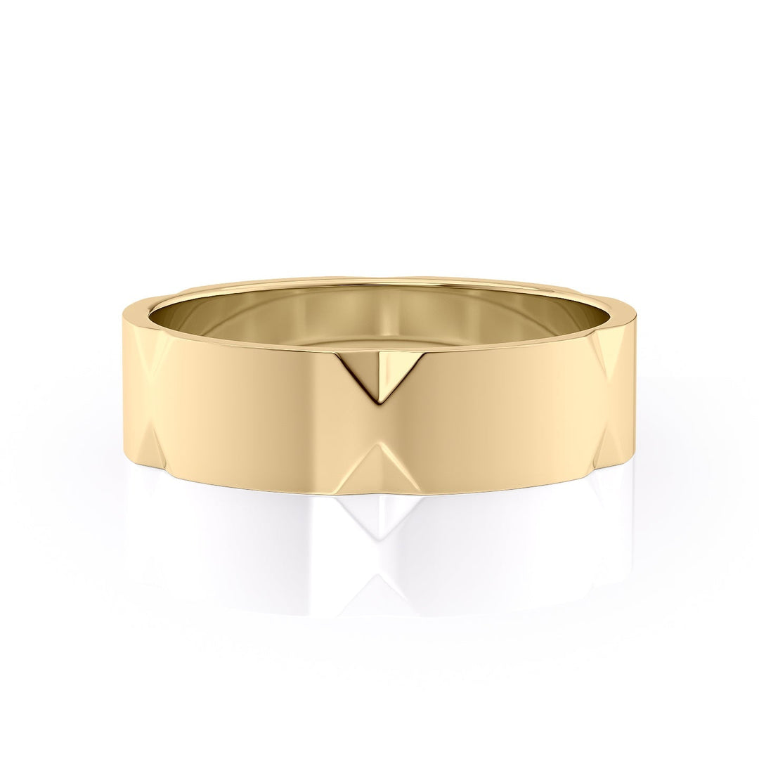 The Nash Wedding band #material_gold