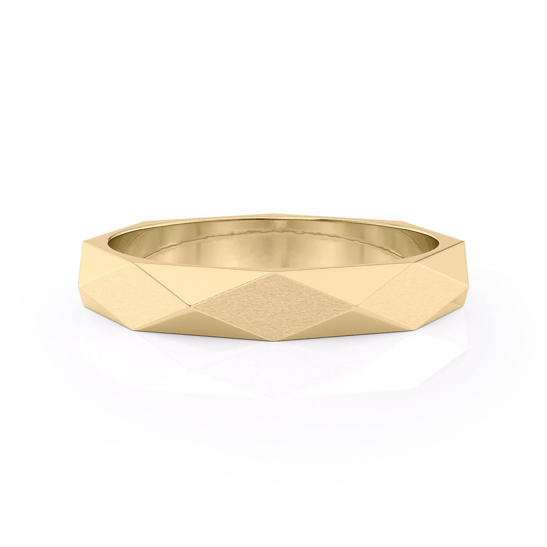 The Levi Wedding band #material_gold
