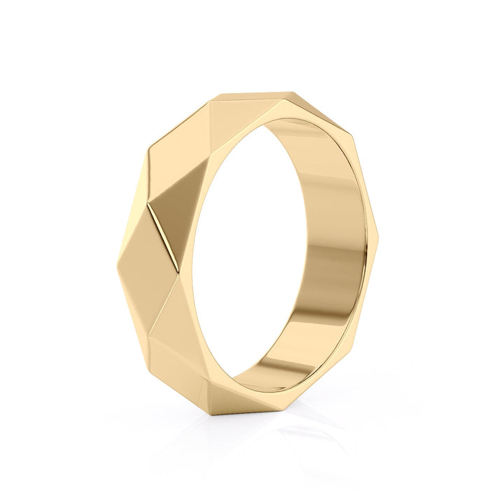 The Levi Wedding band #material_gold