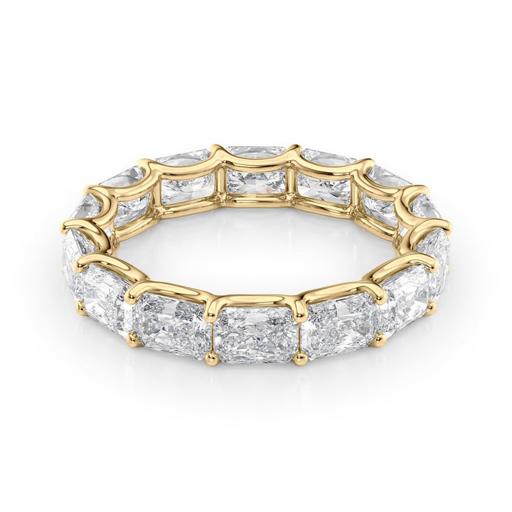 4ct East West Radiant U Prong Eternity Eternity Rings 14K Gold Radiant Lab Diamonds#material_14k-gold