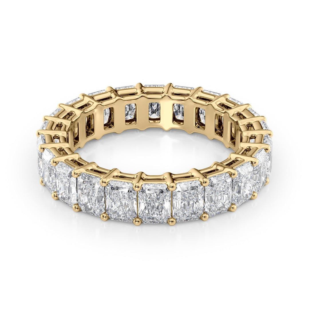 4ct Radiant Eternity Eternity Rings 14K Gold Radiant Lab Diamonds#material_14k-gold