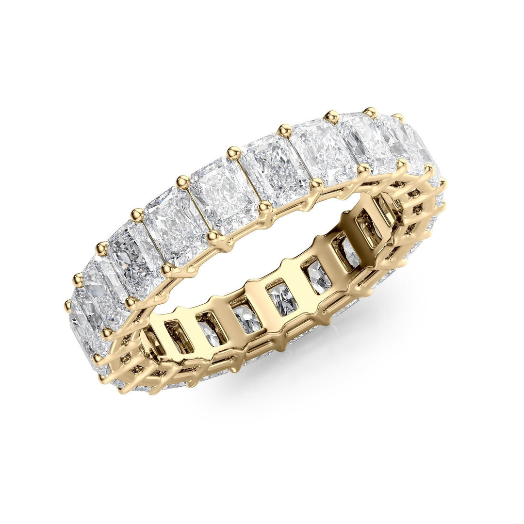 4ct Radiant Eternity Eternity Rings 14K Gold Radiant Lab Diamonds#material_14k-gold