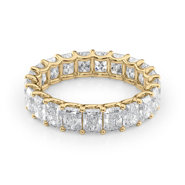 4ct Radiant U Prong Eternity Eternity Rings 14K Gold Radiant Lab Diamonds#material_14k-gold