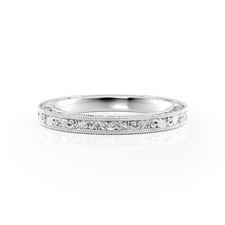 The Skye Wedding band #material_white