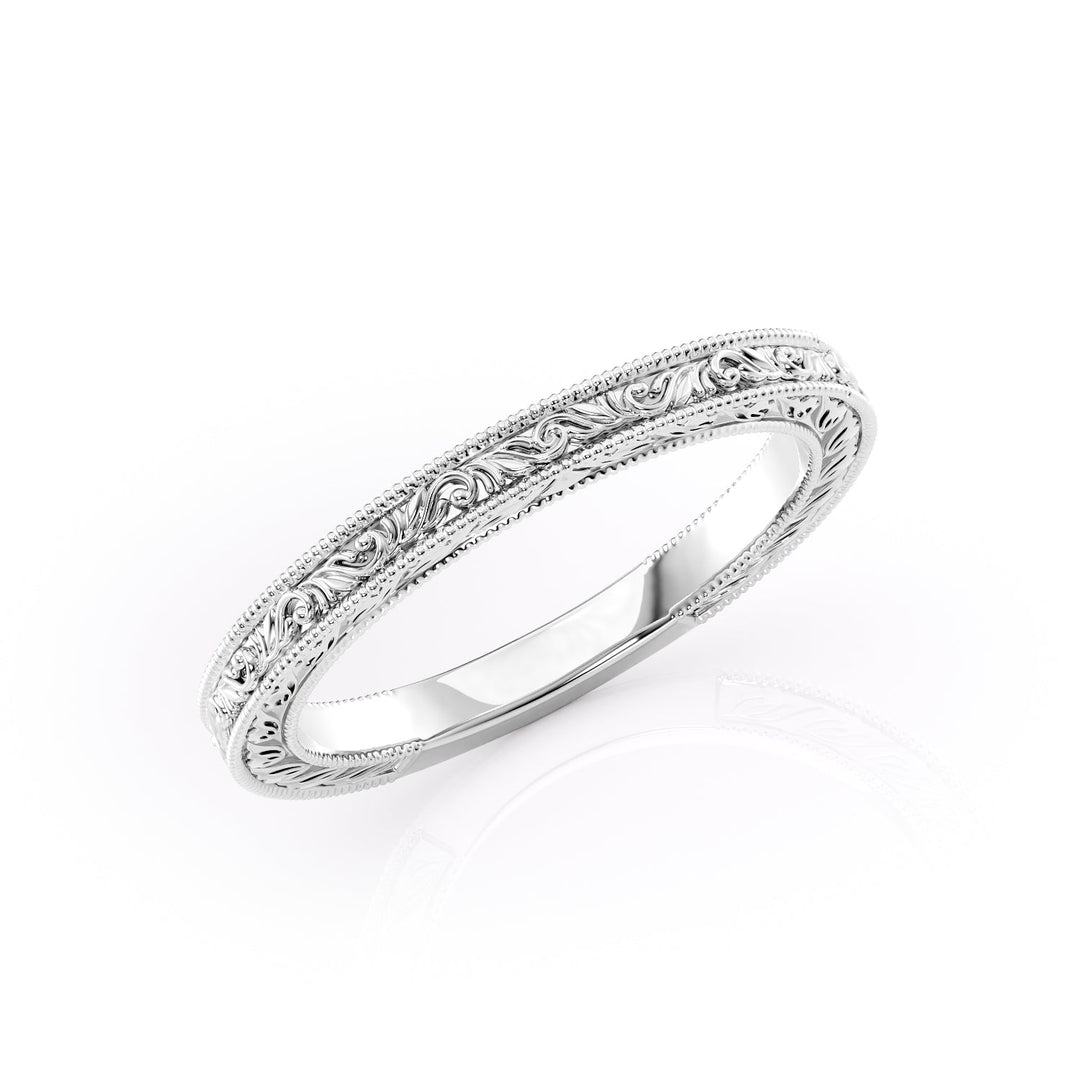 The Skye Wedding band #material_white