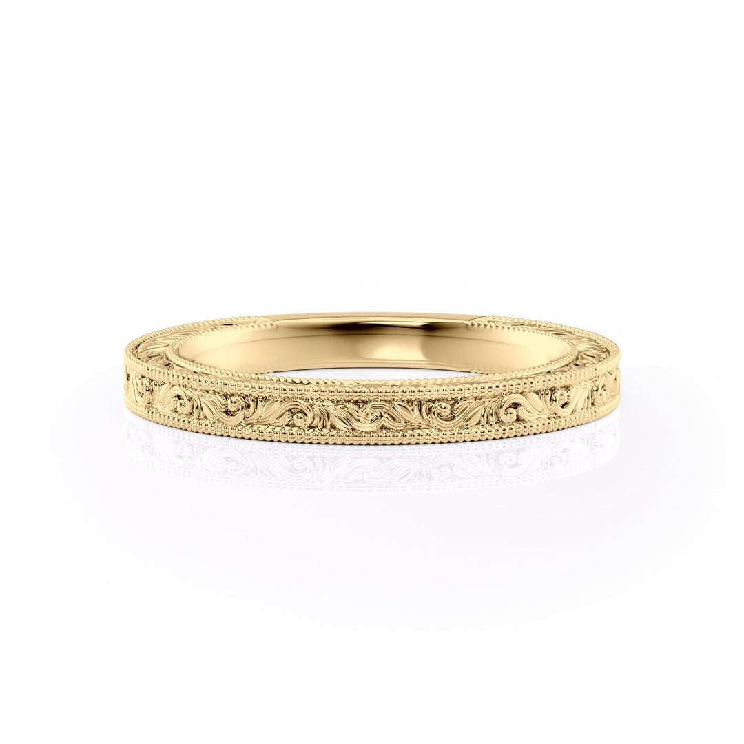 The Skye Wedding band #material_gold
