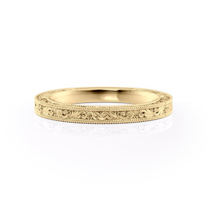 The Skye Wedding band #material_gold