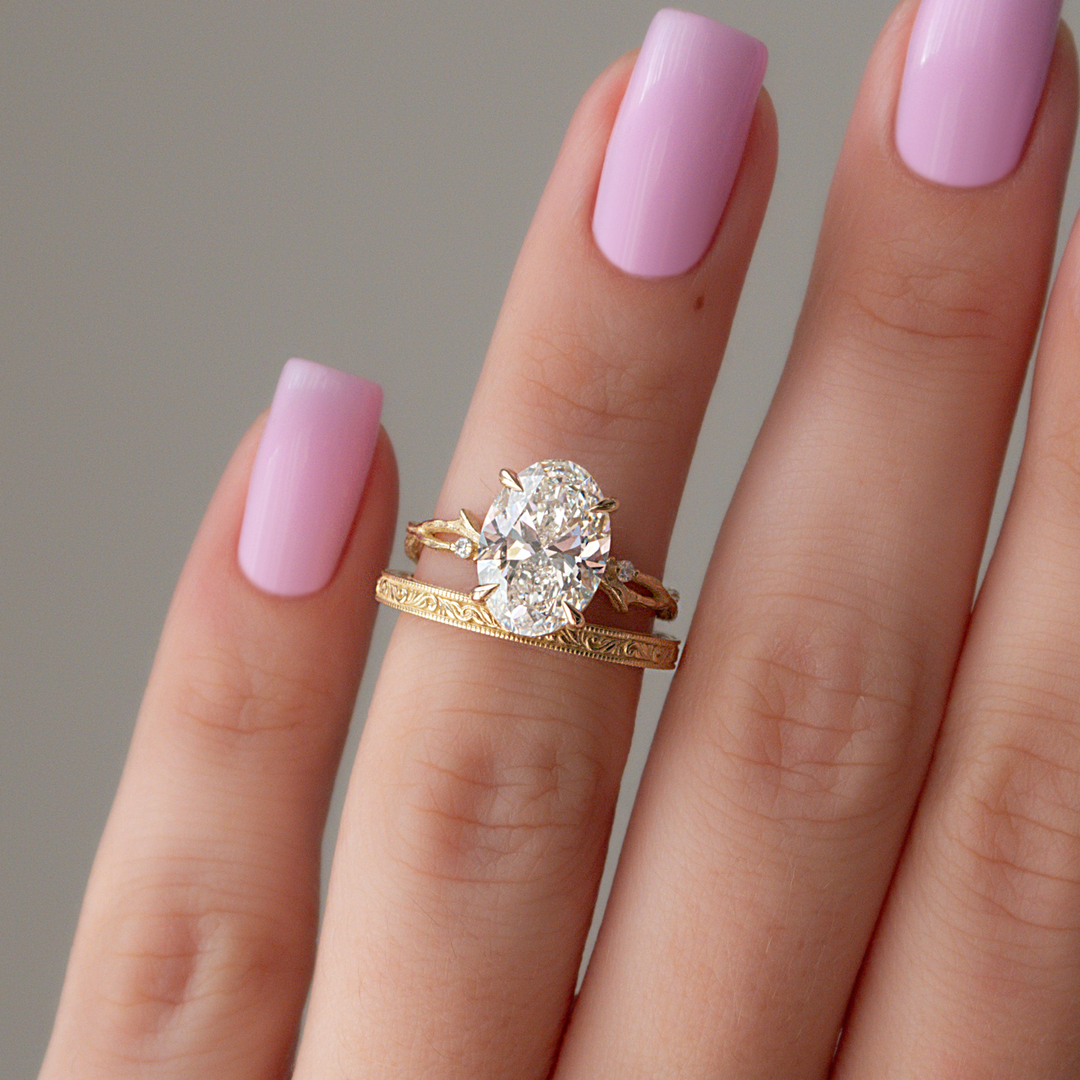 The Skye Wedding band #material_gold