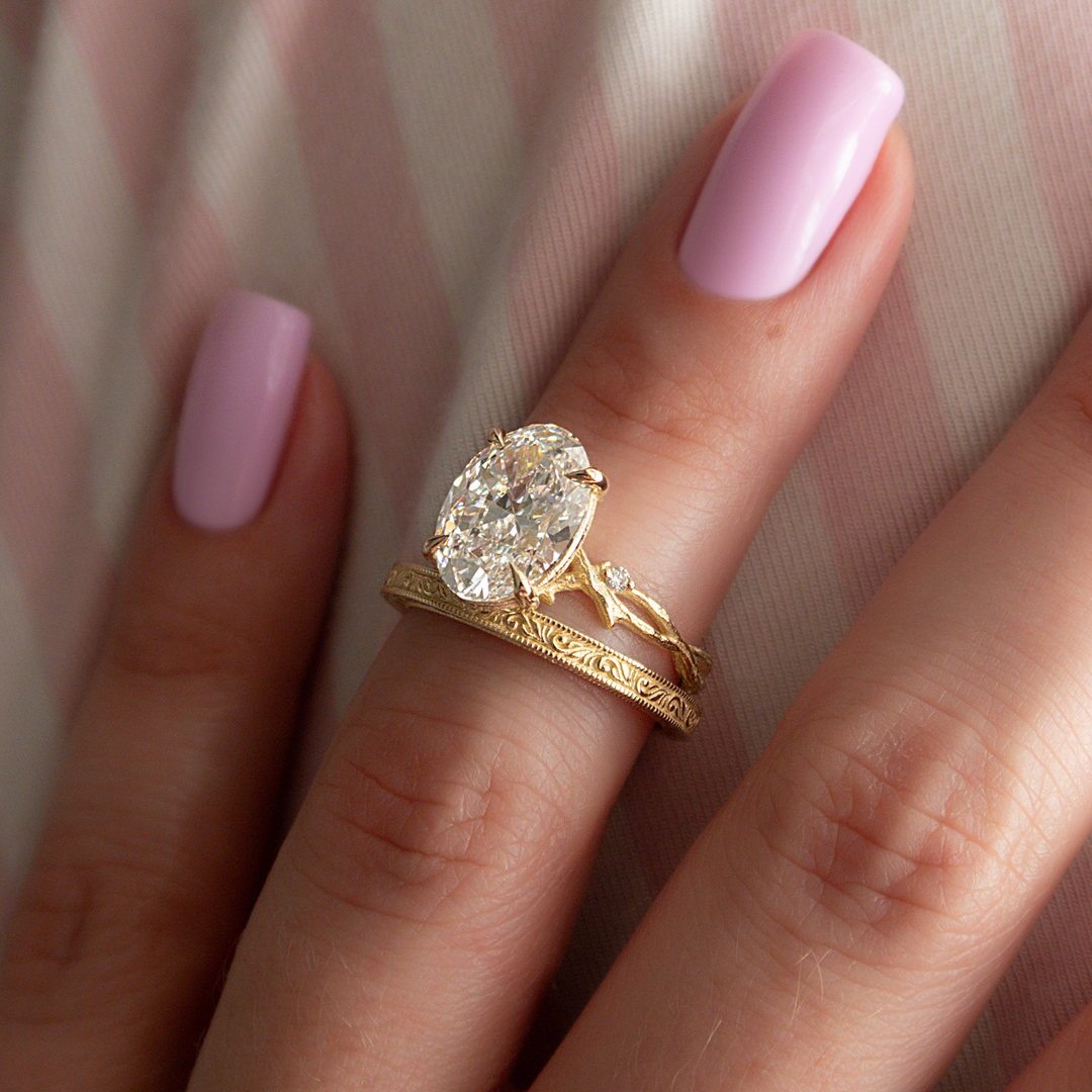The Skye Wedding band #material_gold