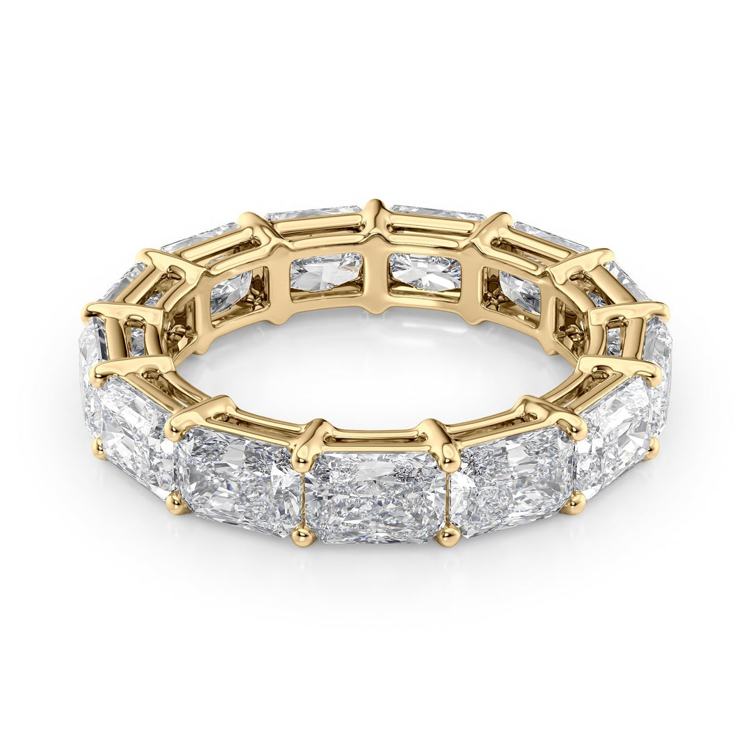 5ct East West Radiant Eternity Eternity Rings 14K Gold Radiant Lab Diamonds#material_14k-gold