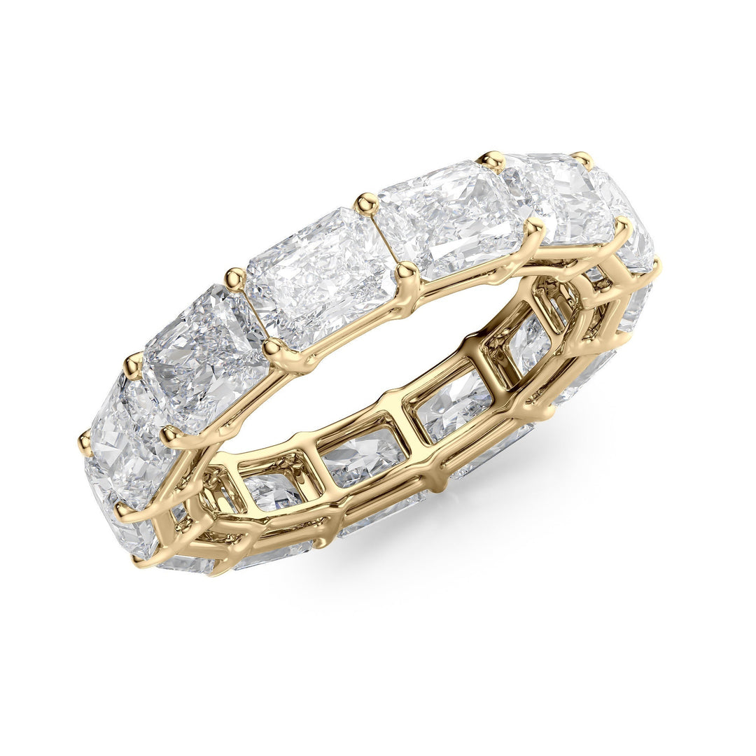 6ct East West Radiant Eternity Eternity Rings 14K Gold Radiant Lab Diamonds#material_14k-gold