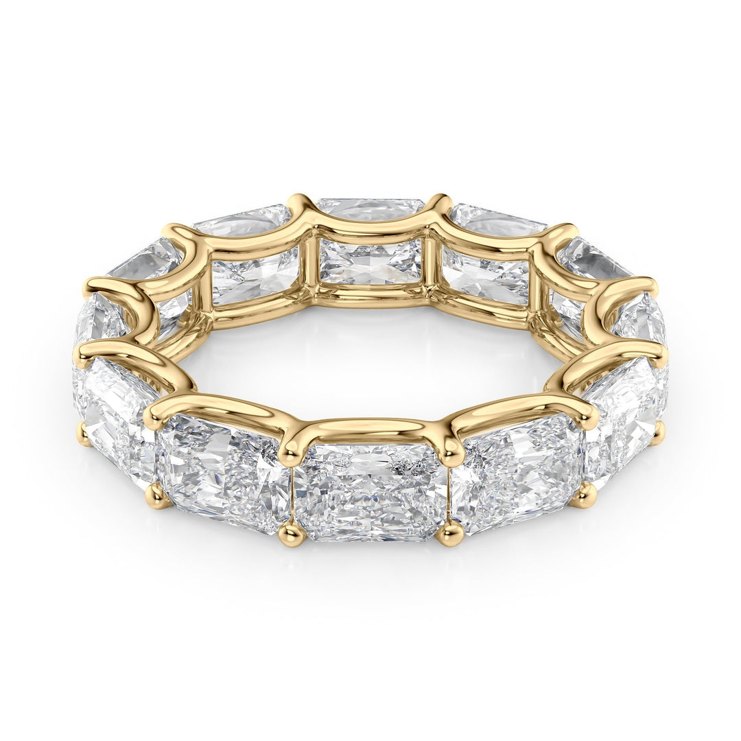 6ct East West Radiant U Prong Eternity Eternity Rings 14K Gold Radiant Lab Diamonds#material_14k-gold