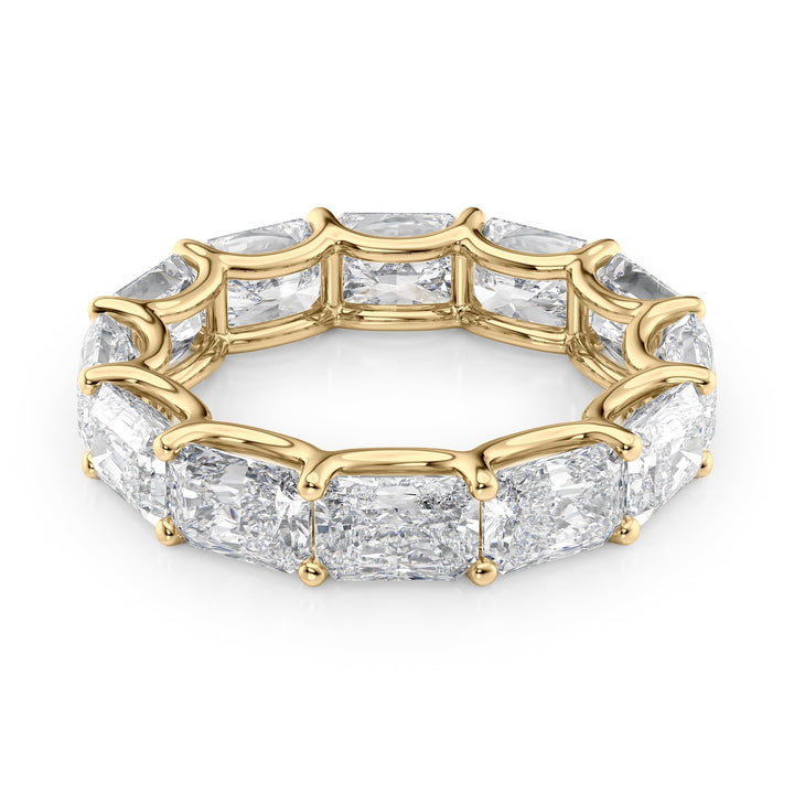 6ct East West Radiant U Prong Eternity Eternity Rings 14K Gold Radiant Lab Diamonds#material_14k-gold