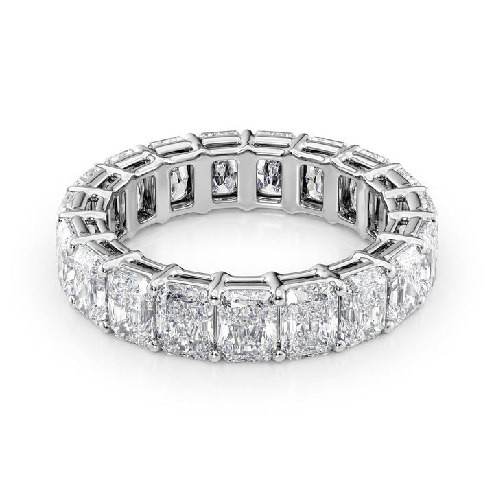 6ct Radiant Eternity Eternity Rings 14K White Radiant Lab Diamonds#material_14k-white