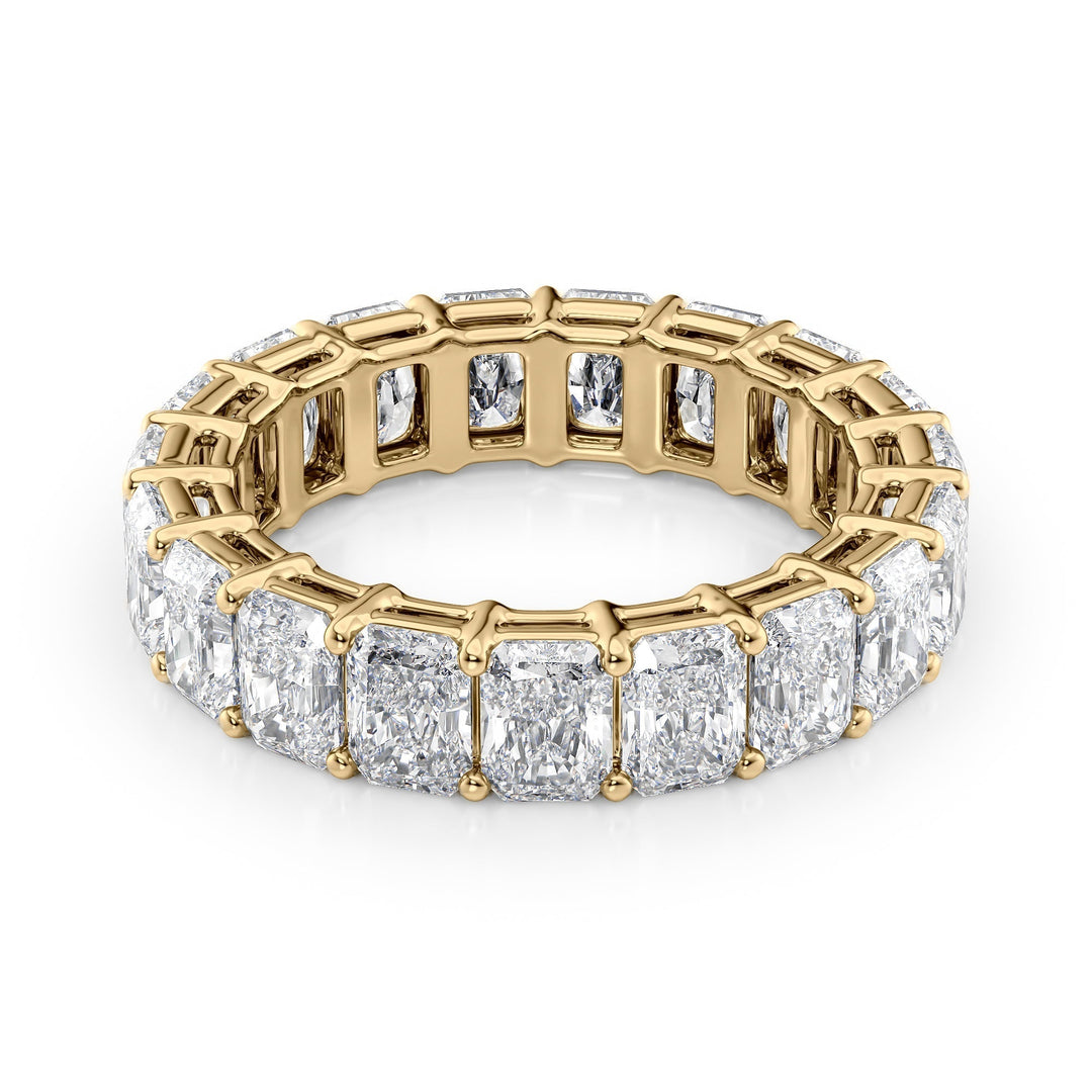 6ct Radiant Eternity Eternity Rings 18K Gold Radiant Lab Diamonds#material_18k-gold