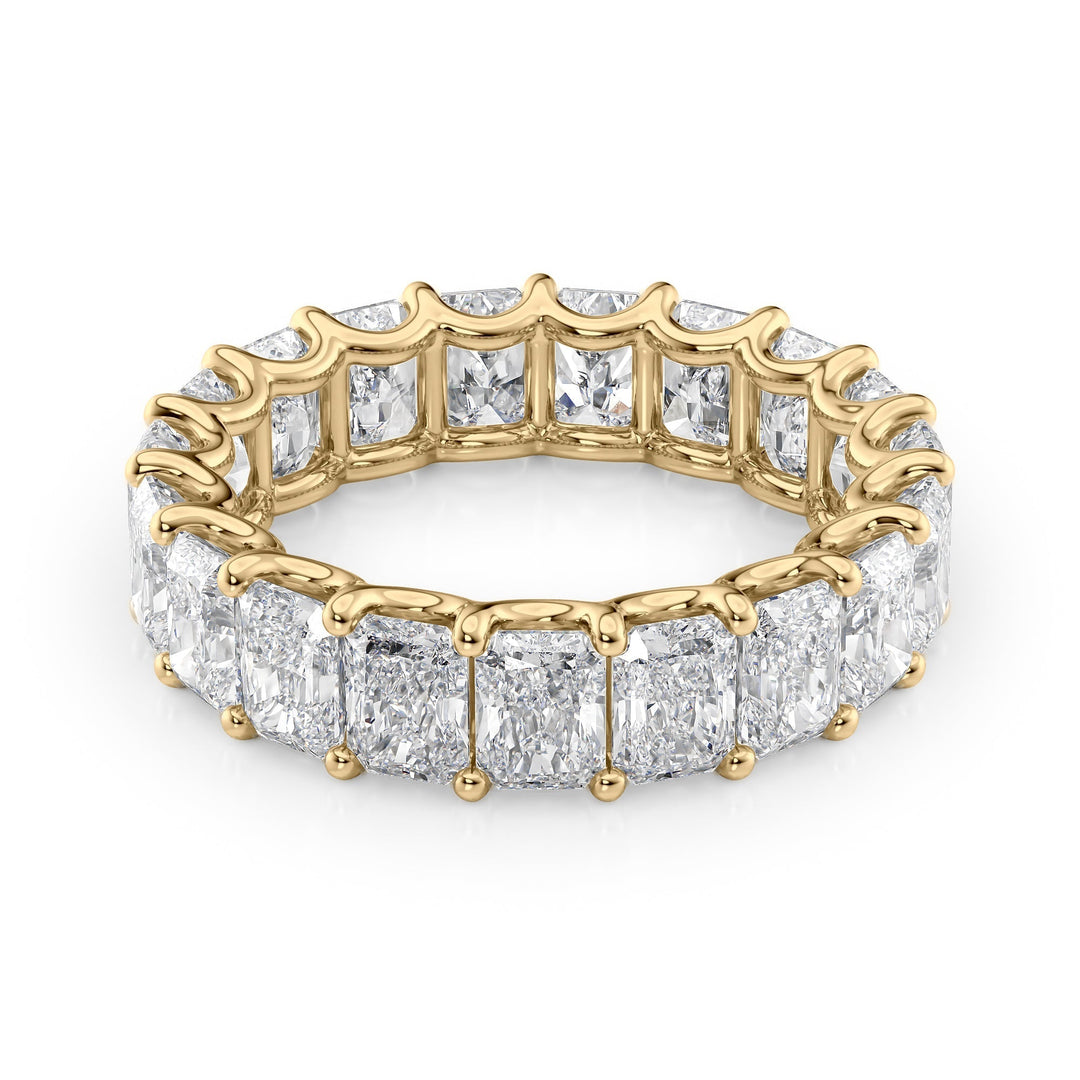 6ct Radiant U Prong Eternity Eternity Rings 14K Gold Radiant Lab Diamonds#material_14k-gold