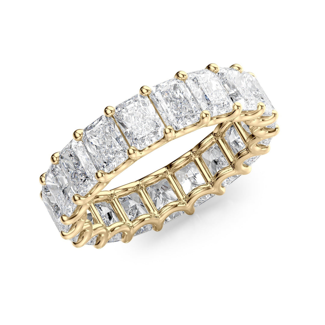 6ct Radiant U Prong Eternity Eternity Rings 14K Gold Radiant Lab Diamonds#material_14k-gold