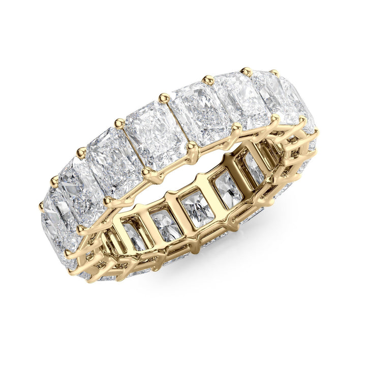 7ct Radiant Eternity Eternity Rings 14K Gold Radiant Lab Diamonds#material_14k-gold