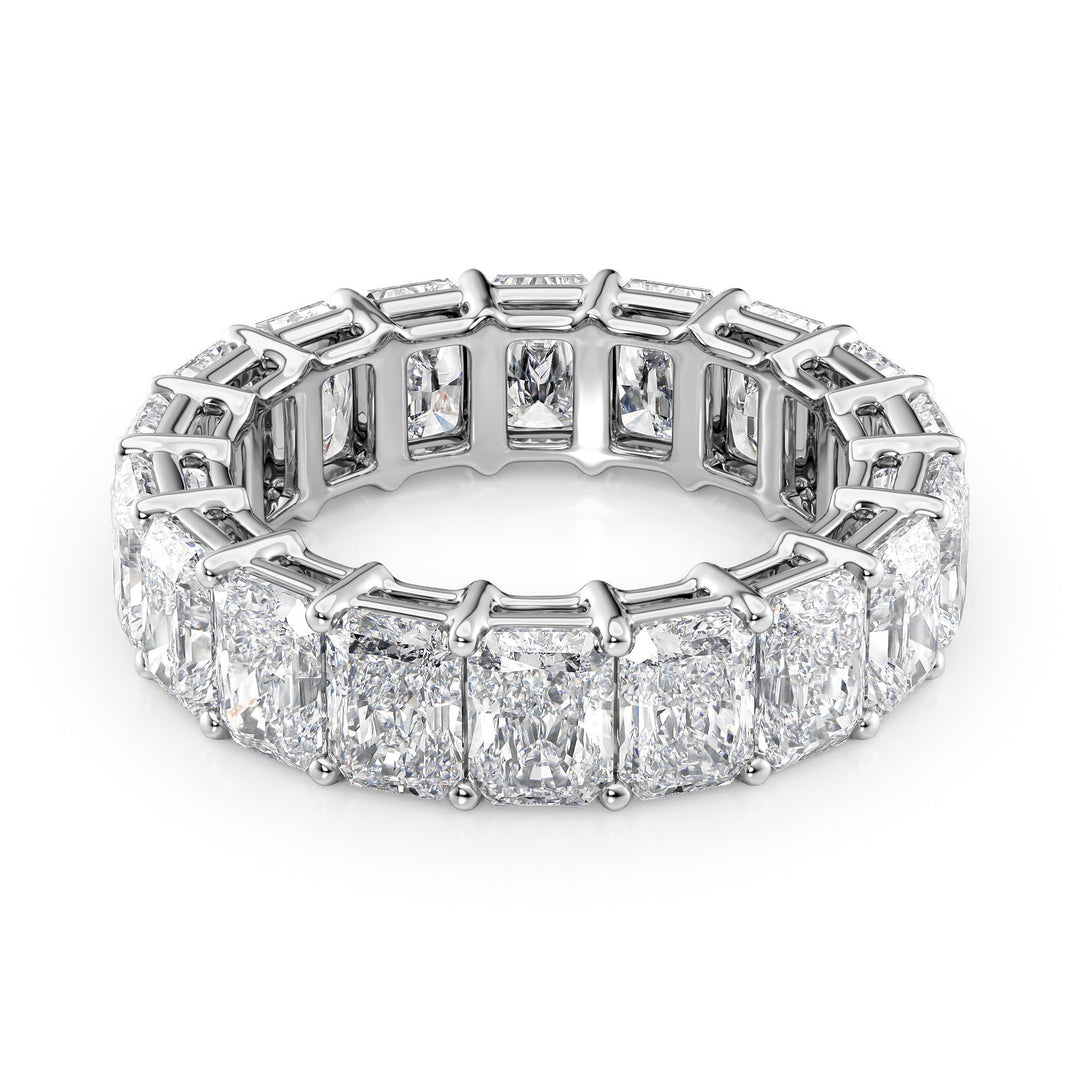 7ct Radiant Eternity Eternity Rings 14K White Radiant Lab Diamonds#material_14k-white