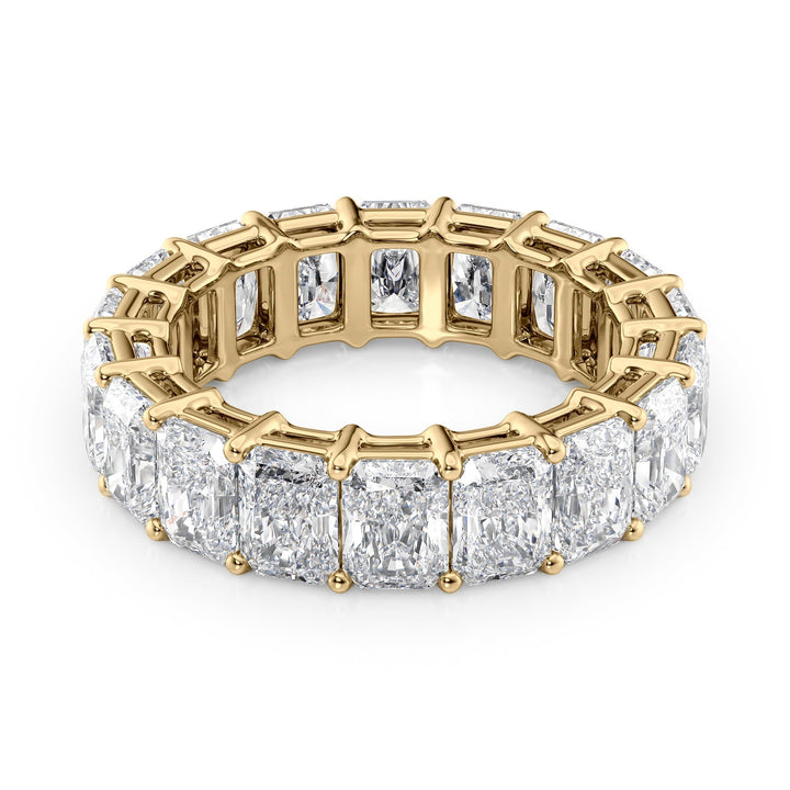 7ct Radiant Eternity Eternity Rings 18K Gold Radiant Lab Diamonds#material_18k-gold