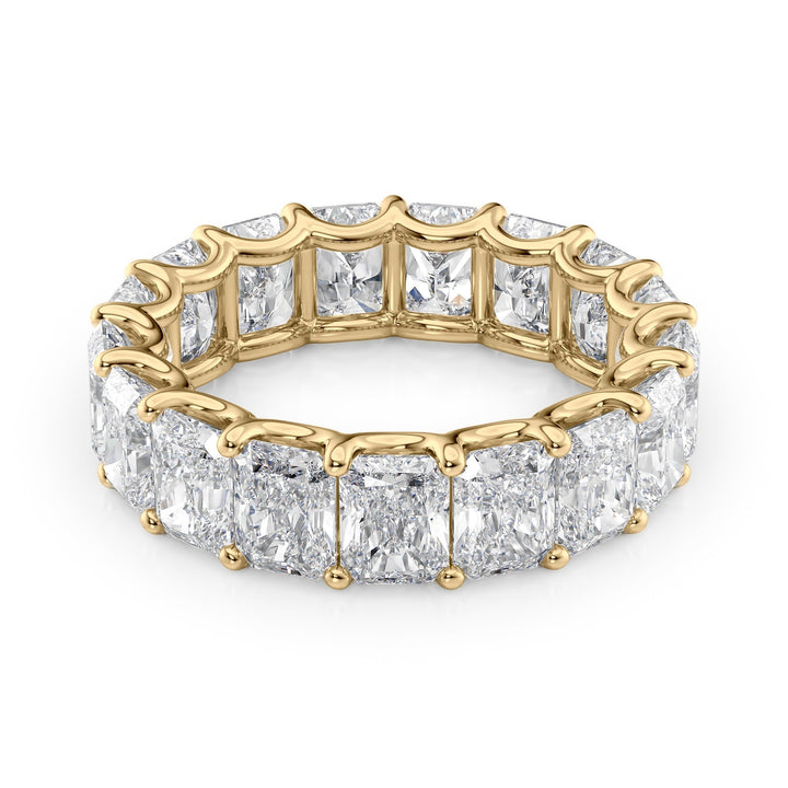 7ct Radiant U Prong Eternity Eternity Rings 14K Gold Radiant Lab Diamonds#material_14k-gold