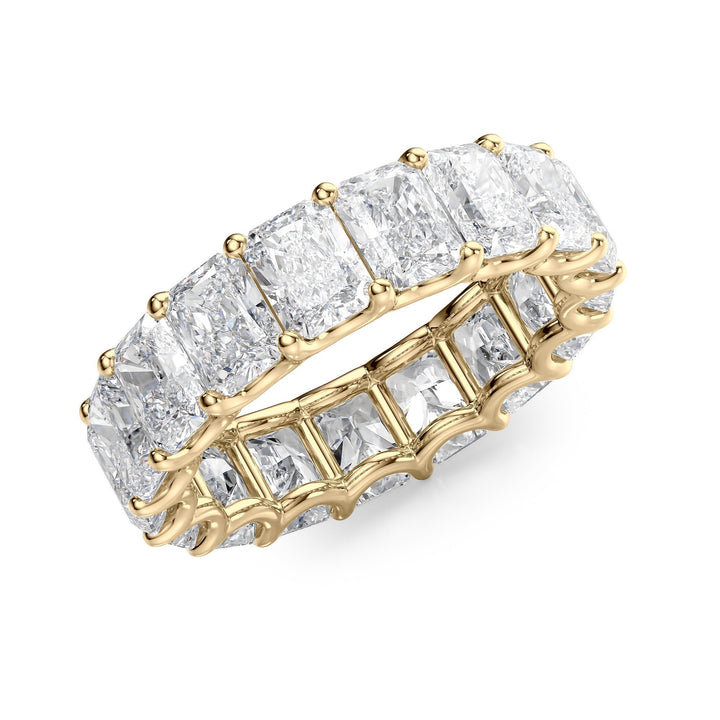 7ct Radiant U Prong Eternity Eternity Rings 14K Gold Radiant Lab Diamonds#material_14k-gold