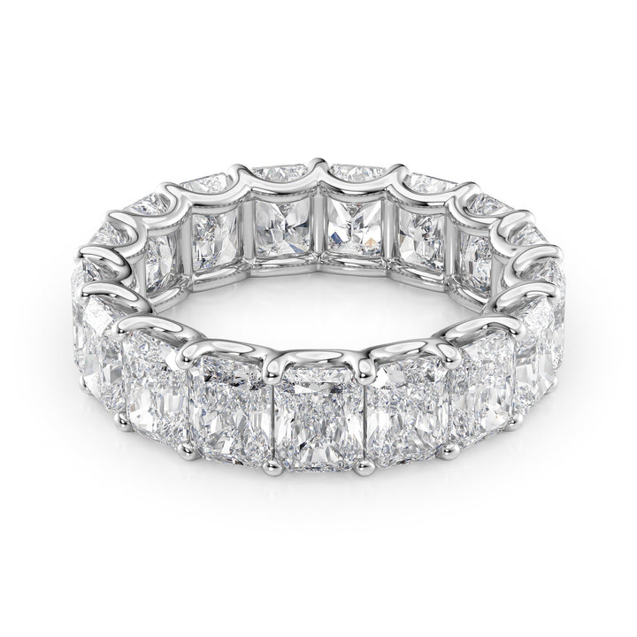 7ct Radiant U Prong Eternity Eternity Rings 14K White Radiant Lab Diamonds#material_14k-white