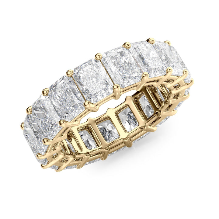 8ct Radiant Eternity Eternity Rings 14K Gold Radiant Lab Diamonds#material_14k-gold