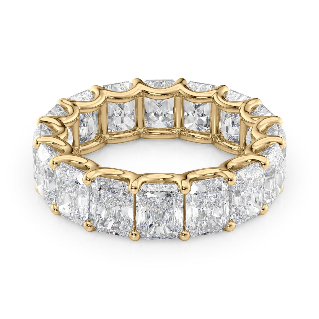 8ct Radiant U Prong Eternity Eternity Rings 14K Gold Radiant Lab Diamonds#material_14k-gold