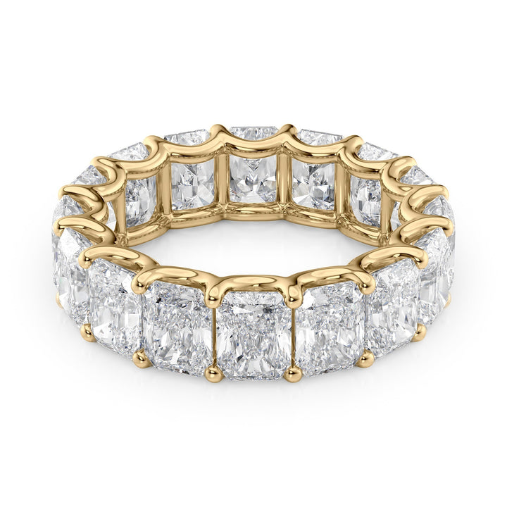 8ct Radiant U Prong Eternity Eternity Rings 14K Gold Radiant Lab Diamonds#material_14k-gold