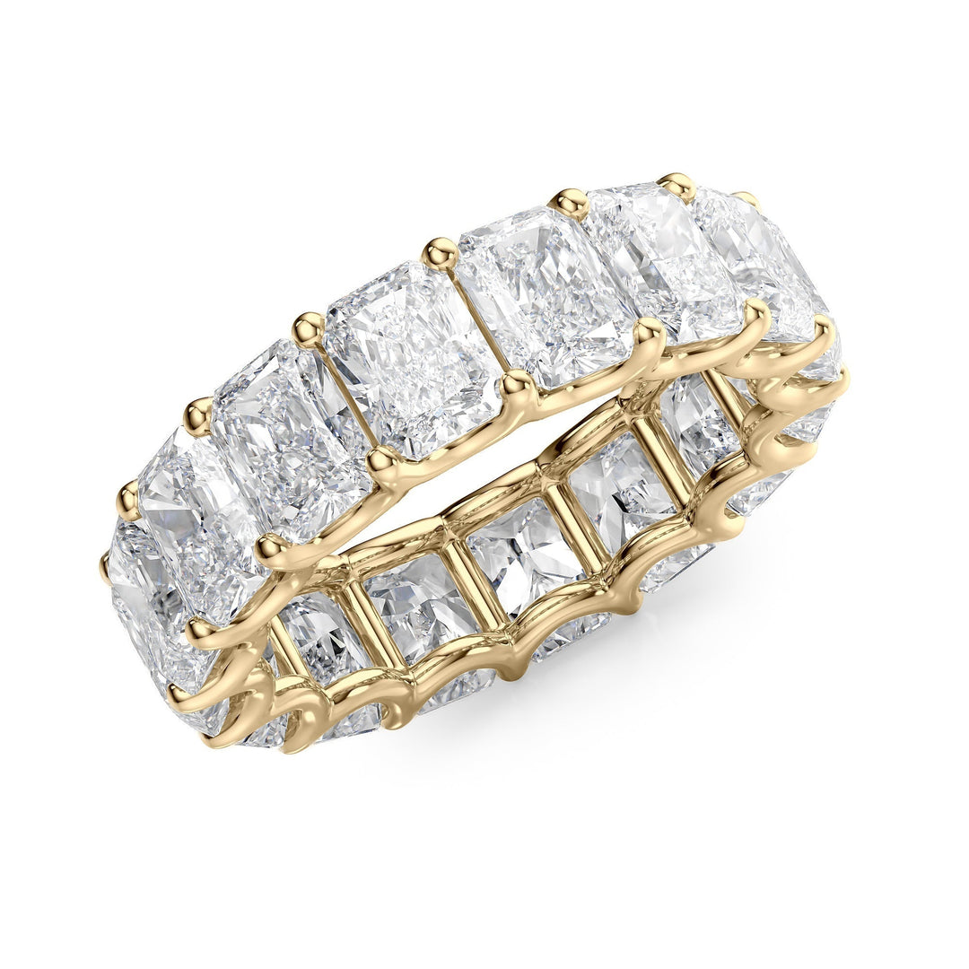 8ct Radiant U Prong Eternity Eternity Rings 14K Gold Radiant Lab Diamonds#material_14k-gold