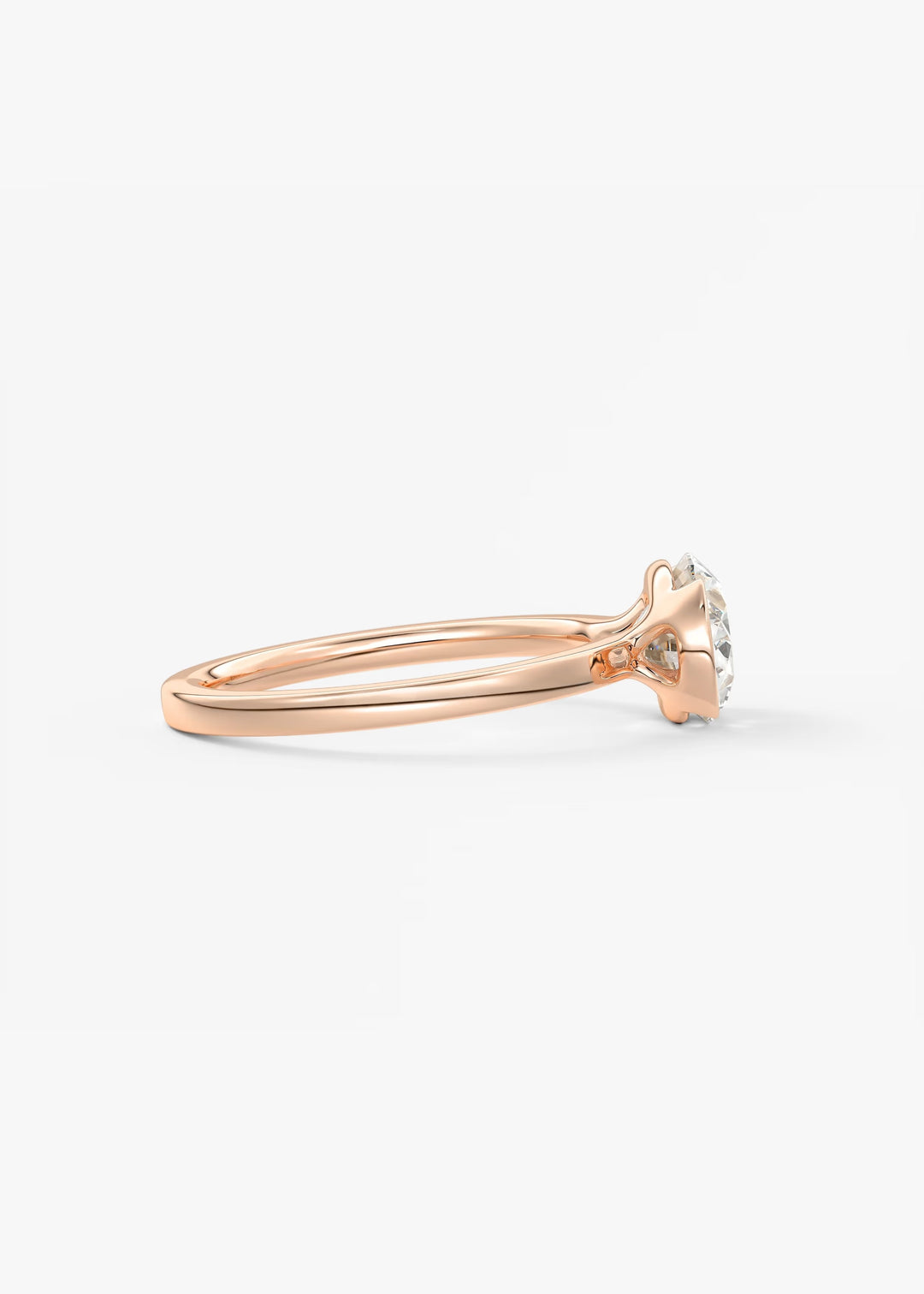The Vela Set With An Oval Lab Diamond #material_rose